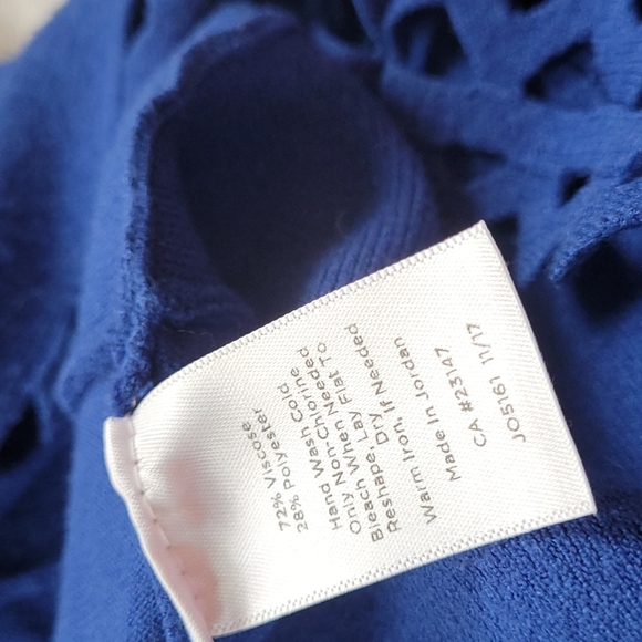 Talbots Royal Blue Sweater 2X - Picture 6 of 7